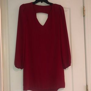 NWOT Abbeline Flowy Red Dress! Cutest Cut-out Back